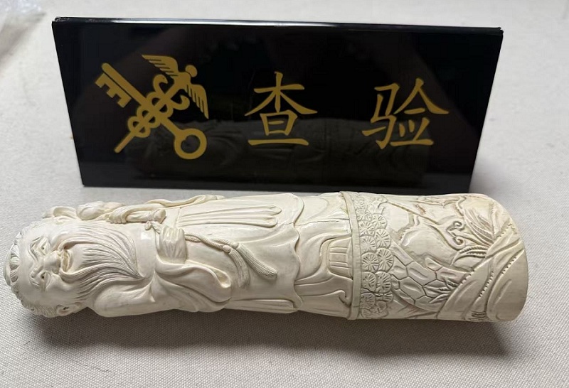 石家庄机场海关查获象牙制品